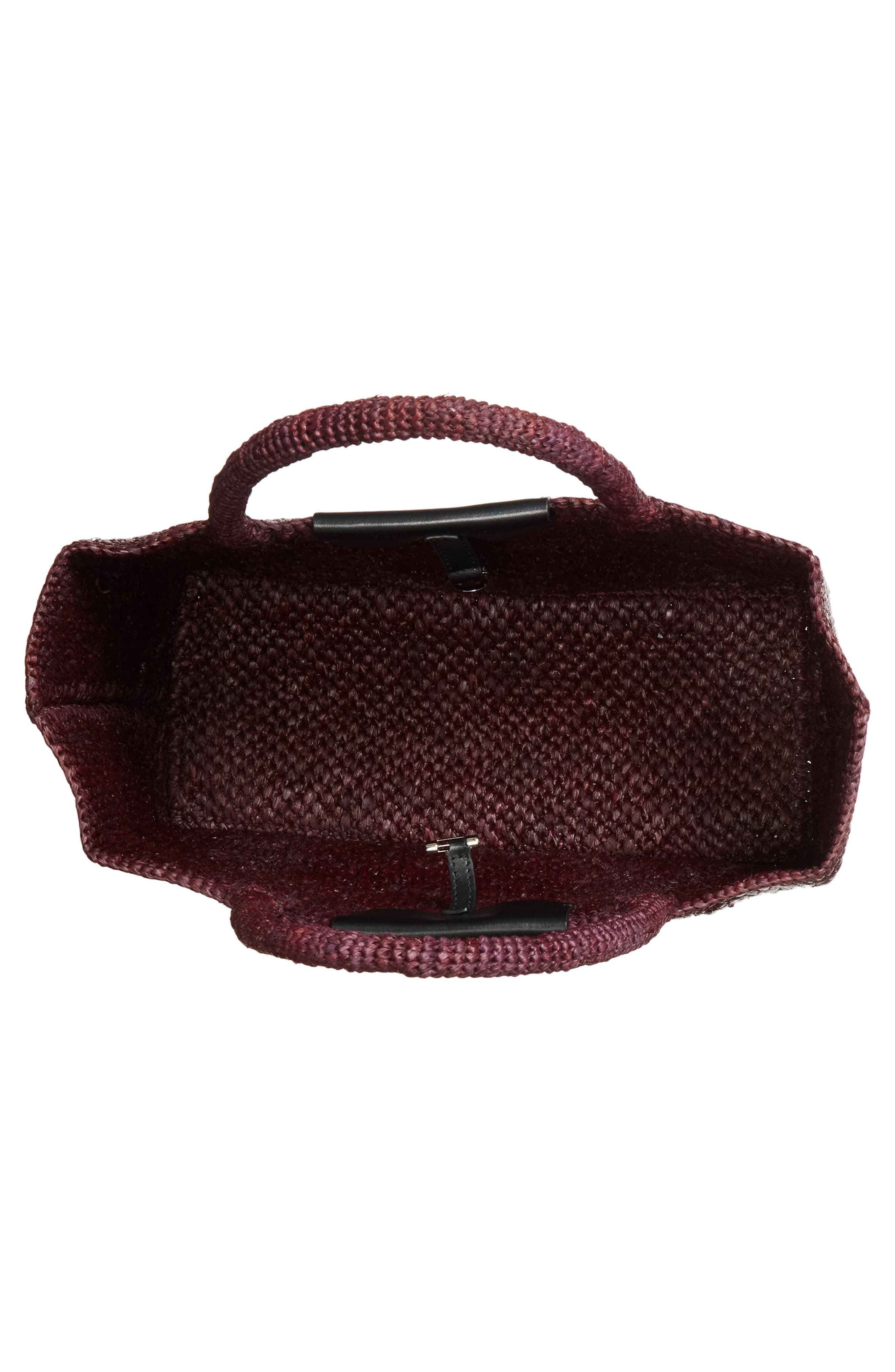 Chelsea Woven Raffia East/West Tote, Alternate, color, PLUM