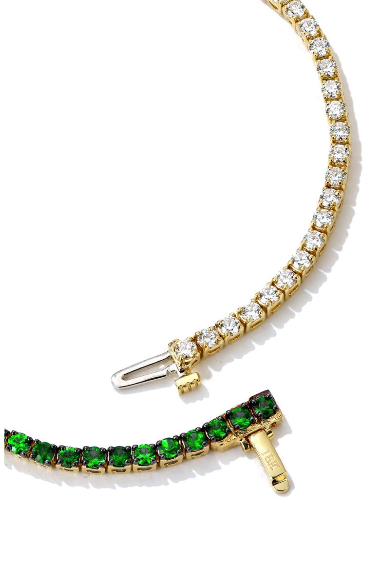 Emerald & Diamond Tennis Bracelet, Alternate, color, EMERALD