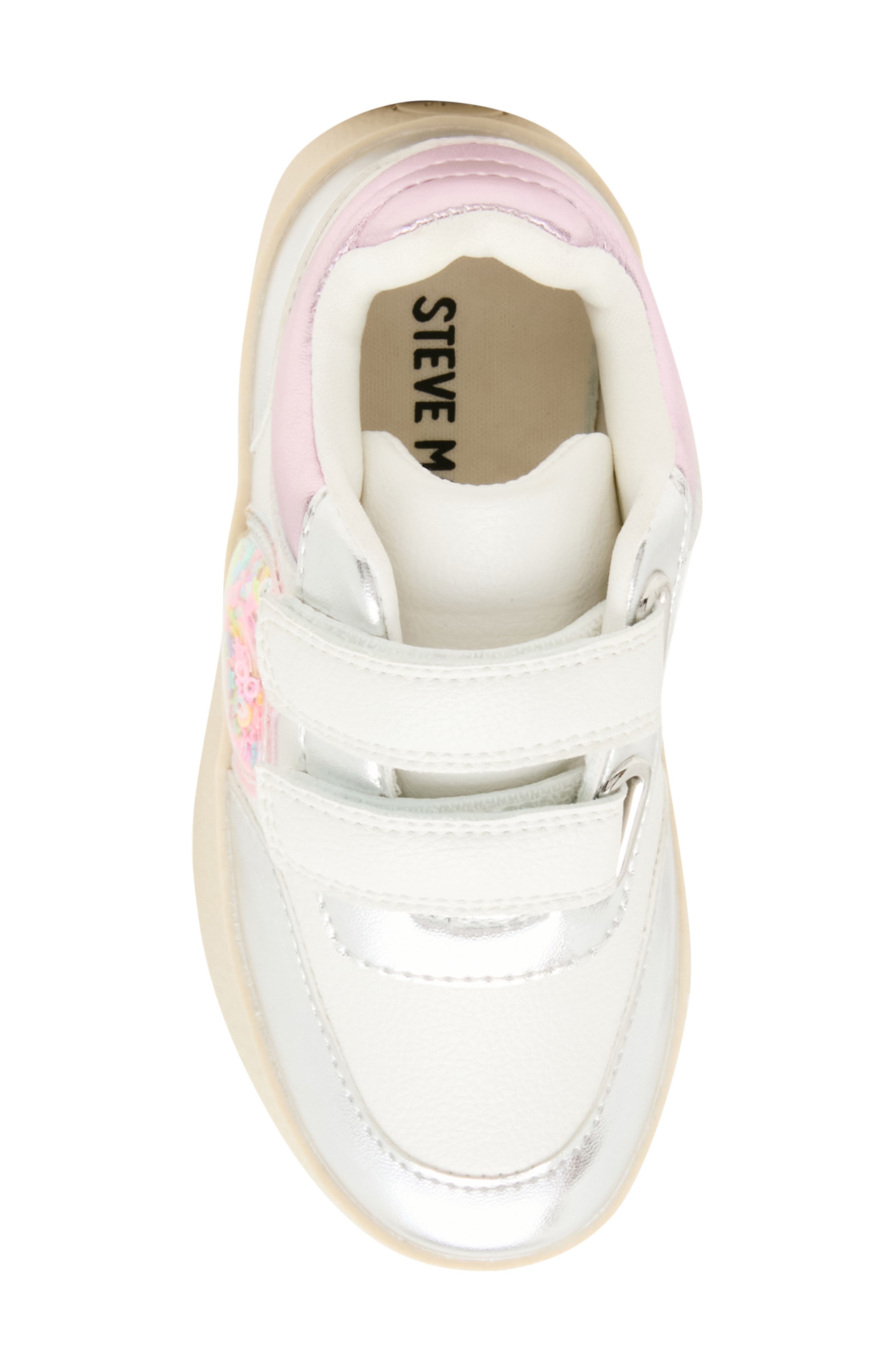 Kids' Treeta Sneaker, Alternate, color, WHITE/ SILVER