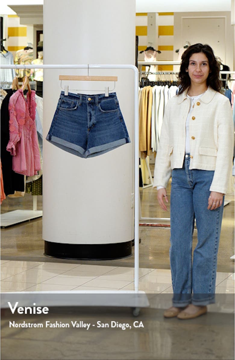 Alex Cuffed Denim Shorts, sales video thumbnail