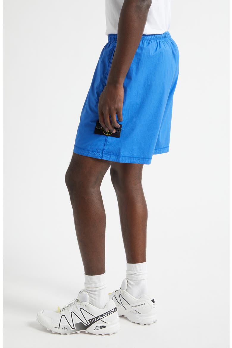 Stretch Cotton Shorts, Alternate, color, BRIGHT BLUE