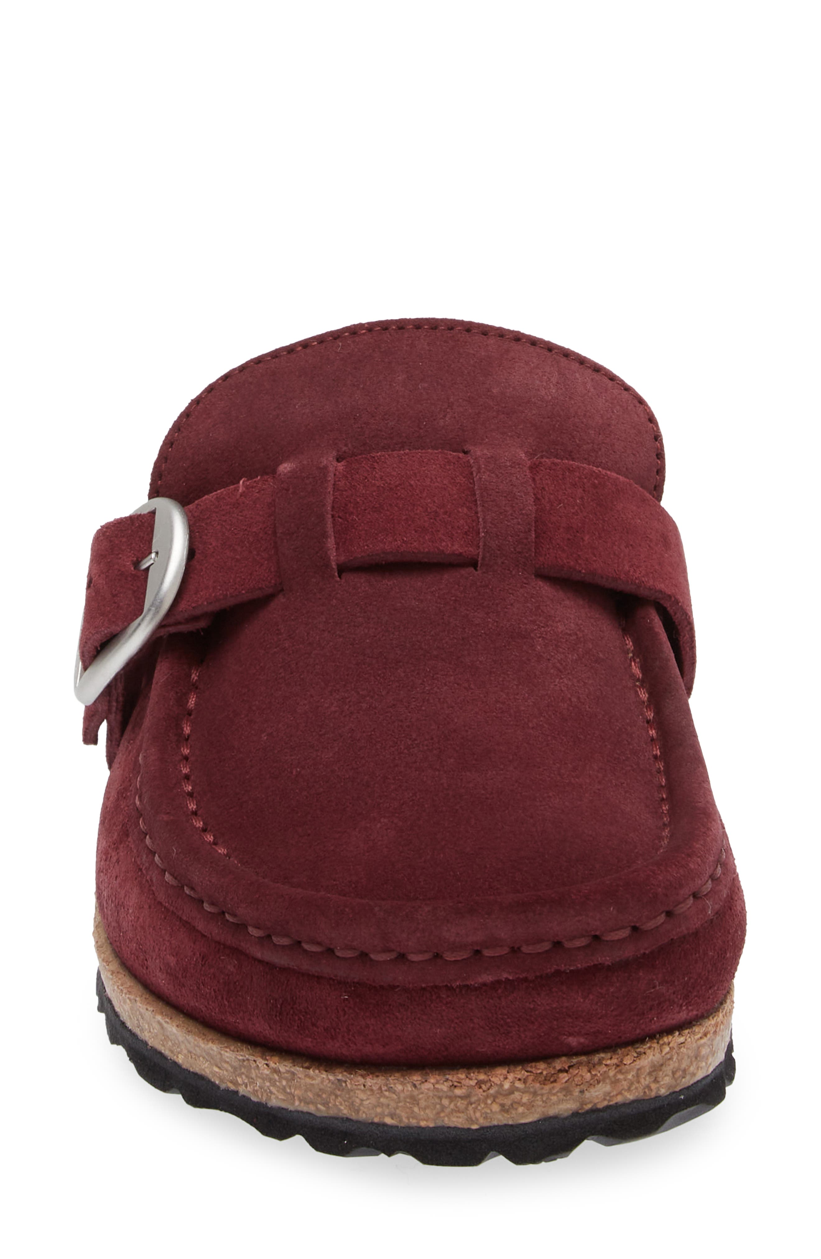 Buckley Genuine Shearling Mule, Alternate, color, MAROON/ NATURAL