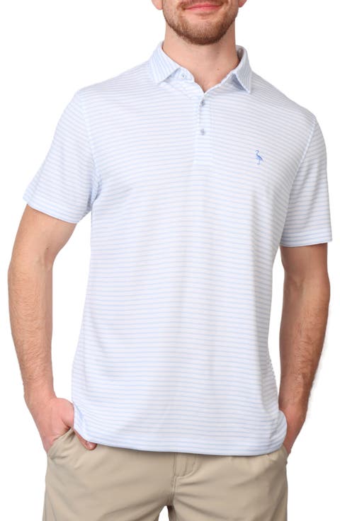 Modern Fit Stripe Piqué Polo