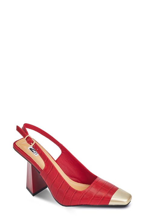 Jane Cap Toe Slingback Pump (Women)