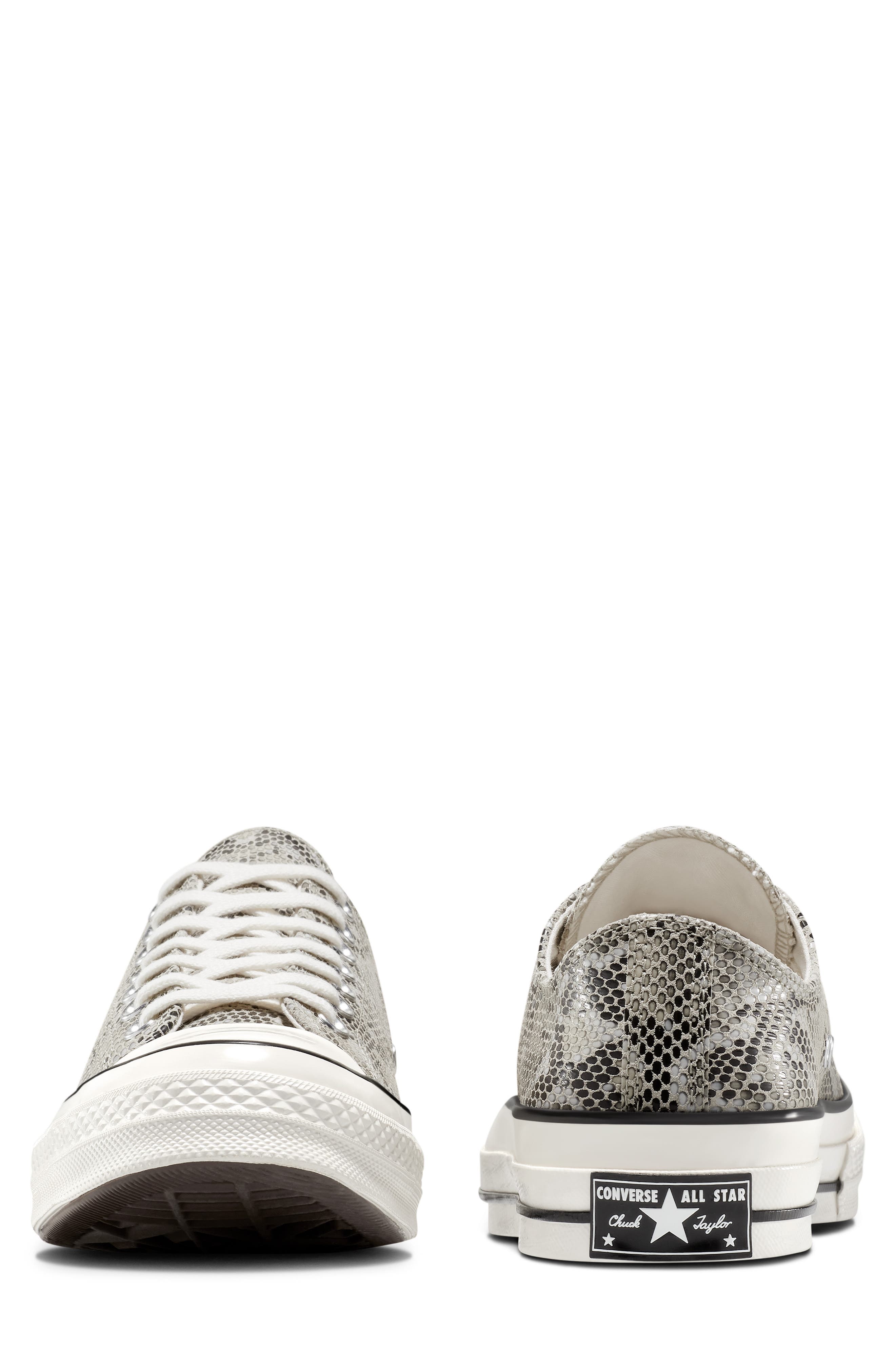 Converse Chuck 70 Faux Snakeskin Suede Low Top Sneaker, Alternate, color, 