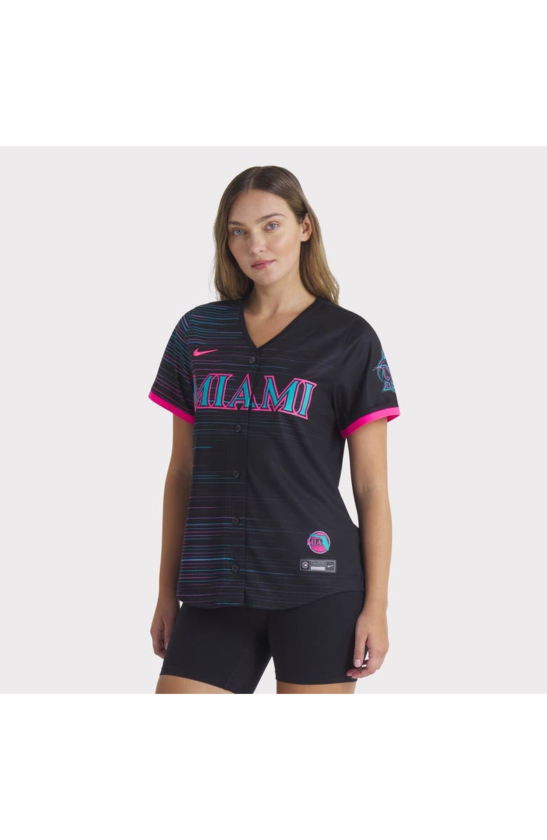 Nike Women's Nike Black Miami Marlins 2025 City Connect Limited Jersey, Alternate, color, 