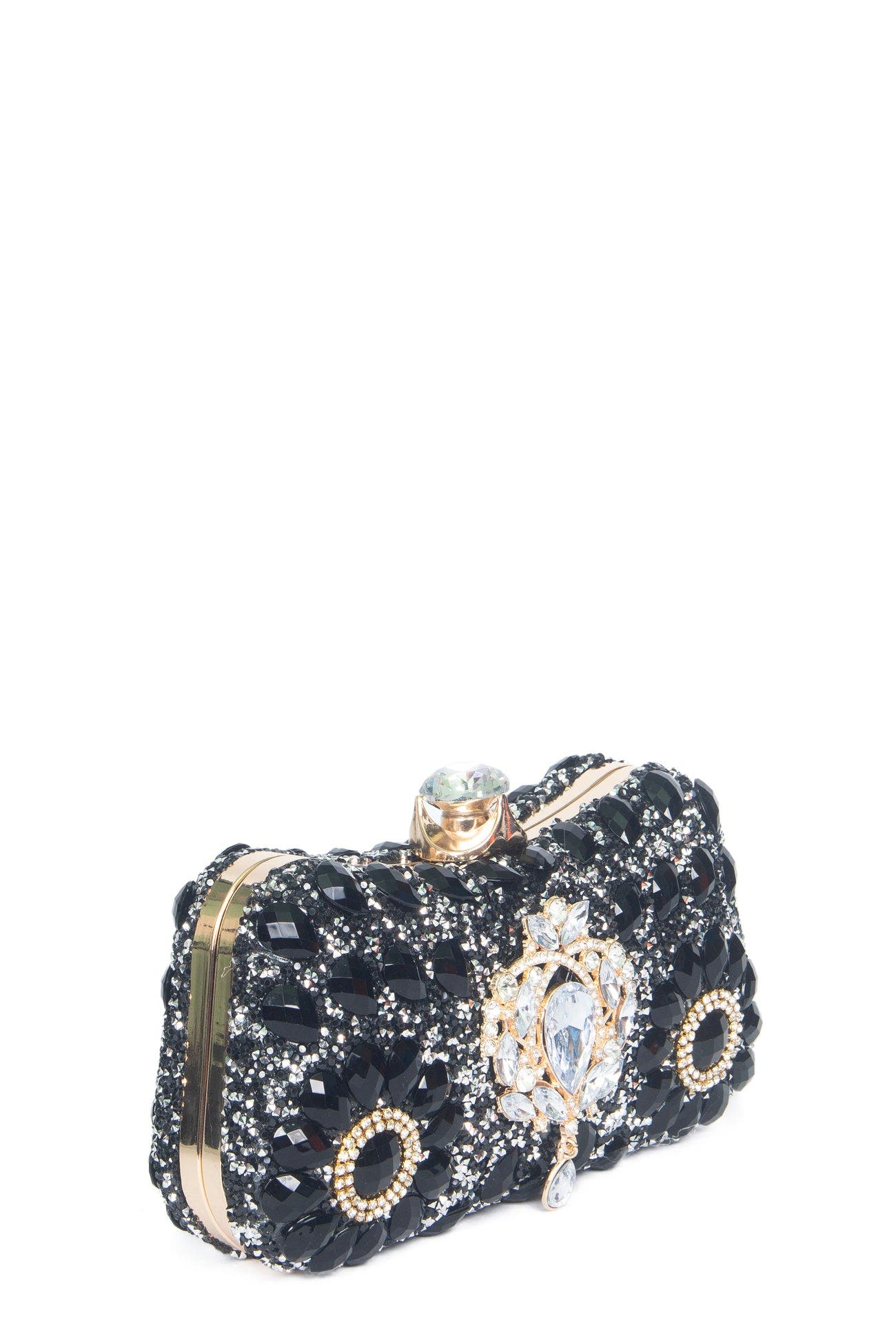 Lauren Lorraine Elegant Clutch, Alternate, color, Black