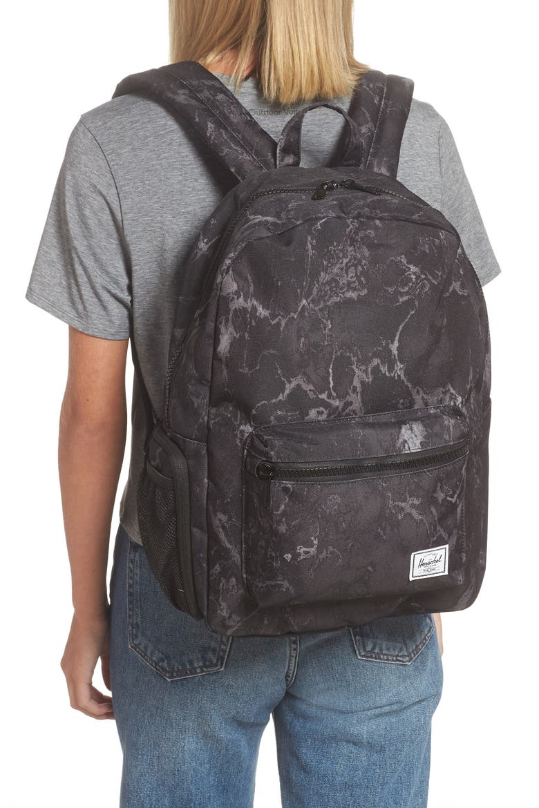 Settlement Sprout Diaper Backpack, Alternate, color, BLACK MARBLE