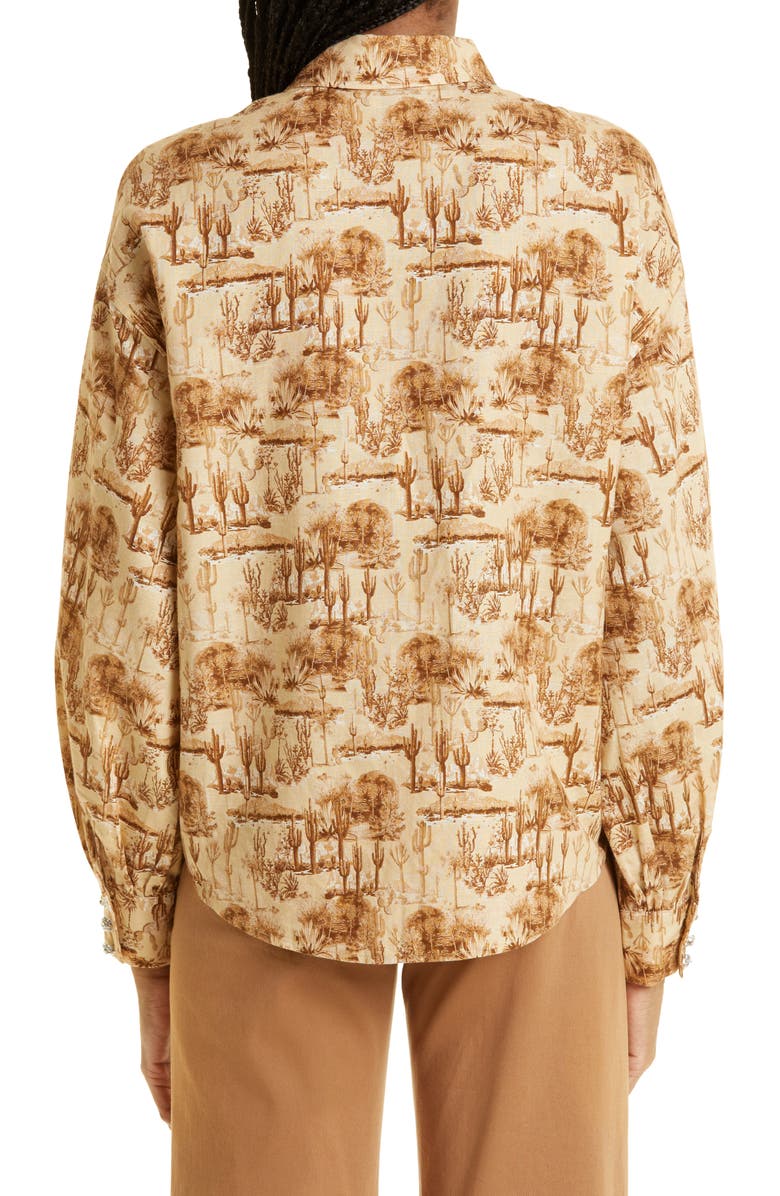 CAMI NYC Belski Linen Shirt, Alternate, color, 