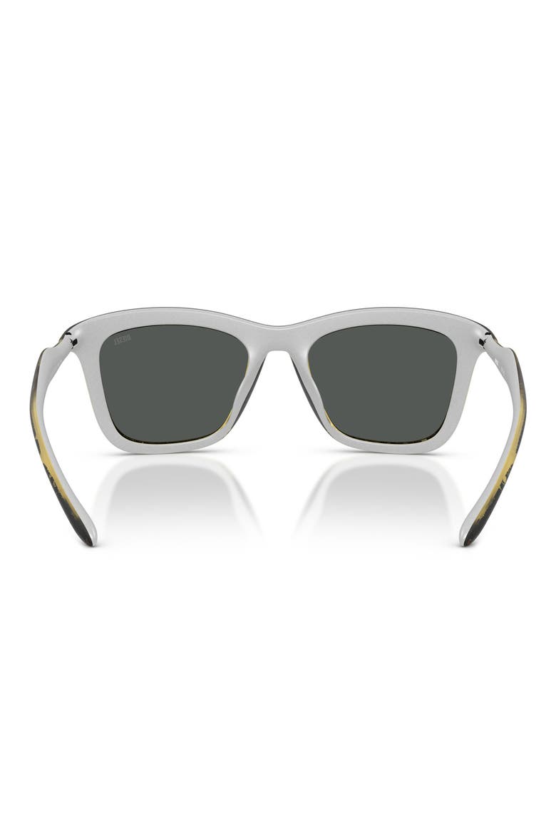 DL3008U 53mm Square Sunglasses, Alternate, color, YELLOW BARR METALLIC / GREY