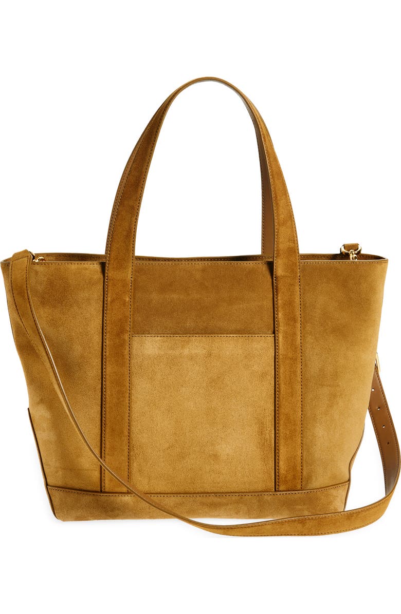 Veronica Beard Goody Grand Suede Tote Bag, Alternate, color,