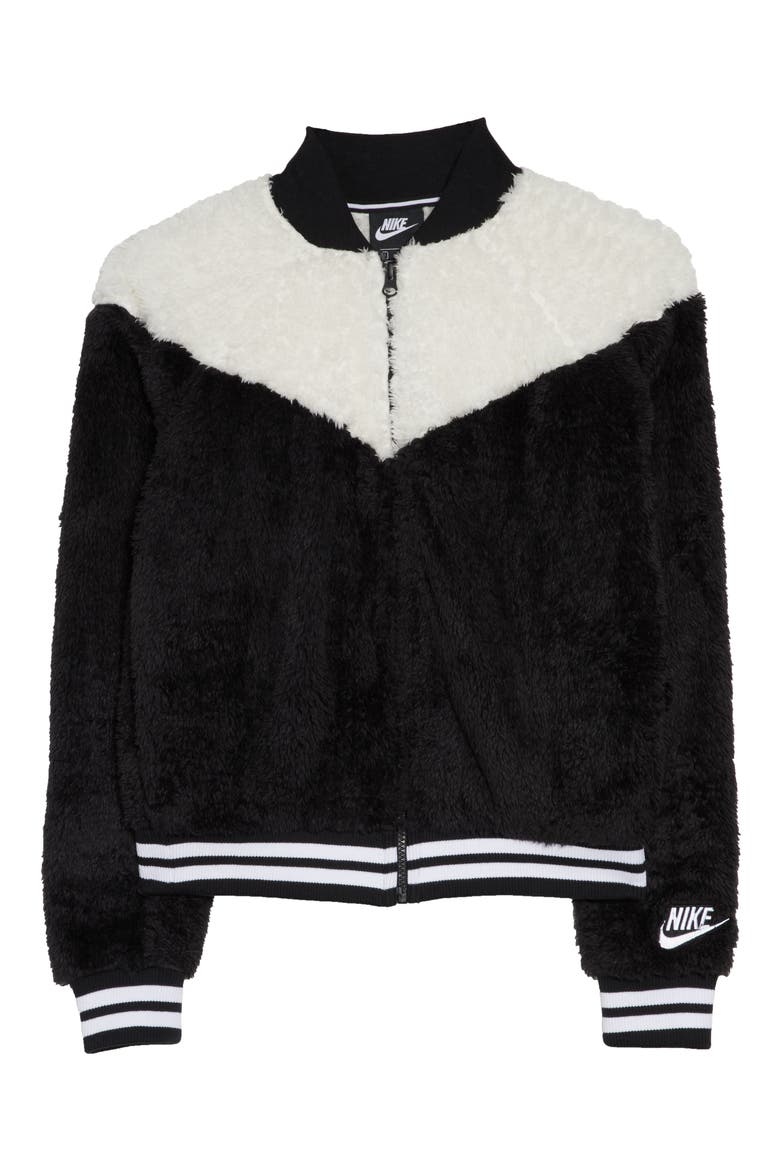 Sportswear Women's Bomber Jacket, Alternate, color, BLACK/ SAIL/ WHITE