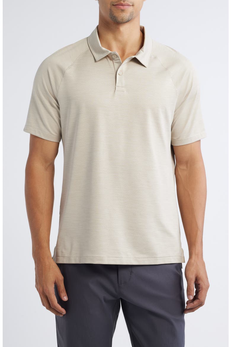 Chip Performance Golf Polo, Main, color, TAN ALUMINUM