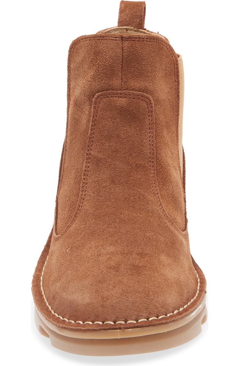On Foot Silken Chelsea Boot, Alternate, color, Castana