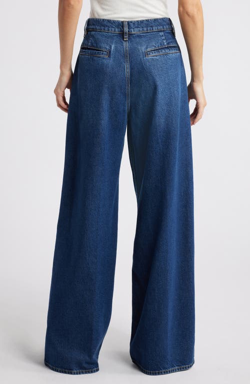 Frame High-rise Wide-leg Jeans In Blue
