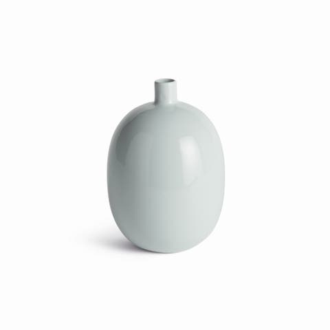 Barclay Butera Sandbar Vase Small - Light Blue Stoneware