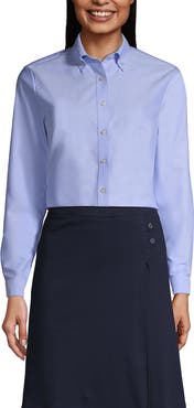 Lands' End Women's Tall Long Sleeve Oxford Dress Shirt