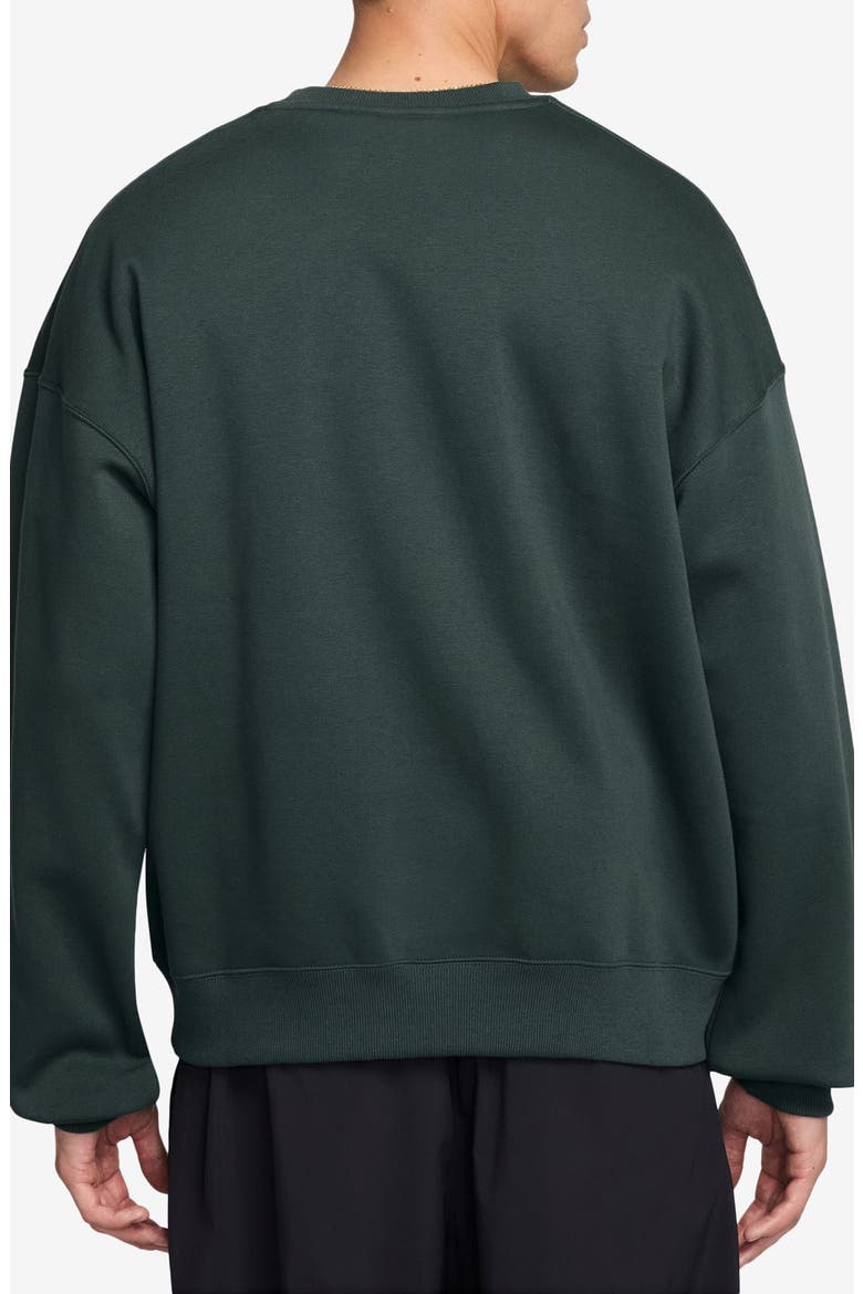 Holiday Tree Graphic Sweatshirt, Alternate, color, MIDNIGHT GREEN/ BLACK