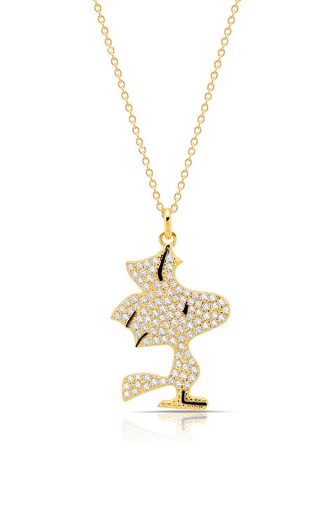 x Peanuts® Pavé Woodstock Pendant Necklace