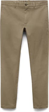 MANGO Barna Slim Fit Stretch Twill Chino Pants