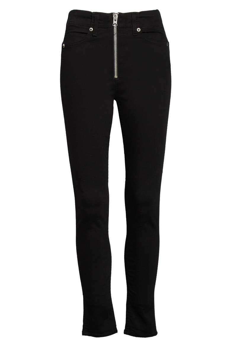 Nina High Waist Ankle Skinny Jeans, Alternate, color, NO FADE