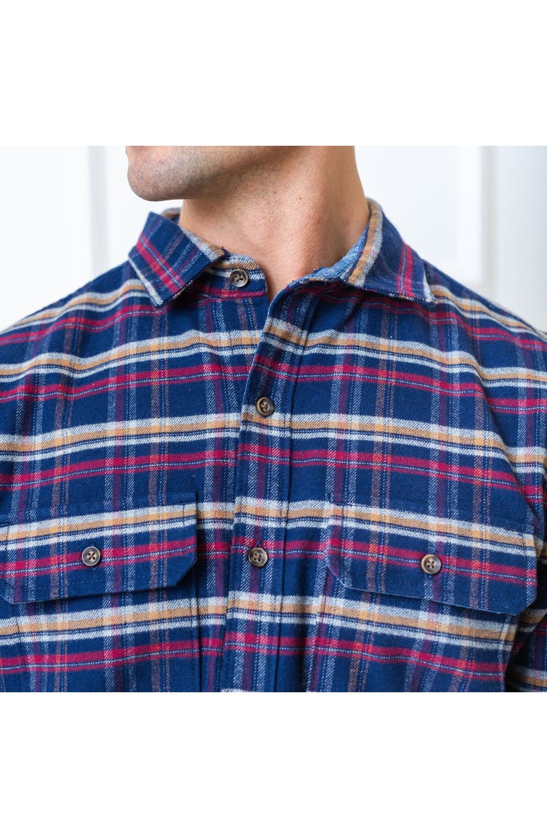 Hope & Henry Men's Organic Flannel Double Pocket Shirt, Alternate, color,