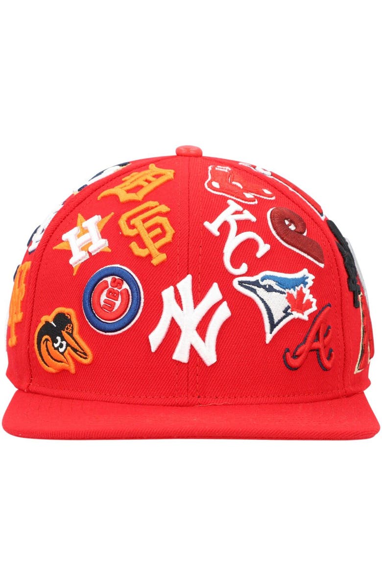 PRO STANDARD Men's Pro Standard Red MLB Pro League Wool Snapback Hat, Alternate, color, Red