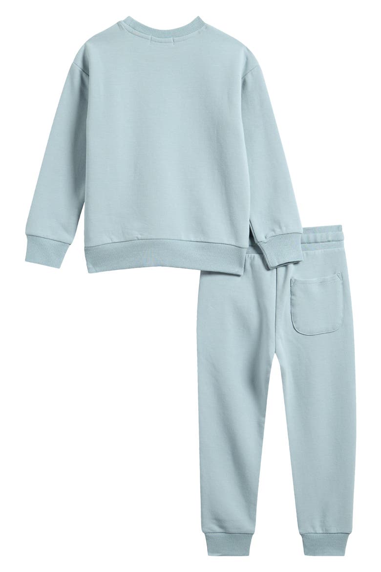 Kids' Crewneck Sweatshirt & Joggers Set, Alternate, color, DUSTY BLUE