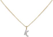 Monica Vinader Lab Grown Diamond Initial Pendant Necklace