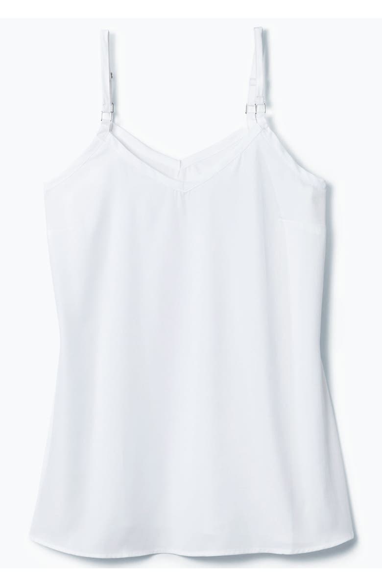 Roaman's V Neck Cami, Alternate, color, White