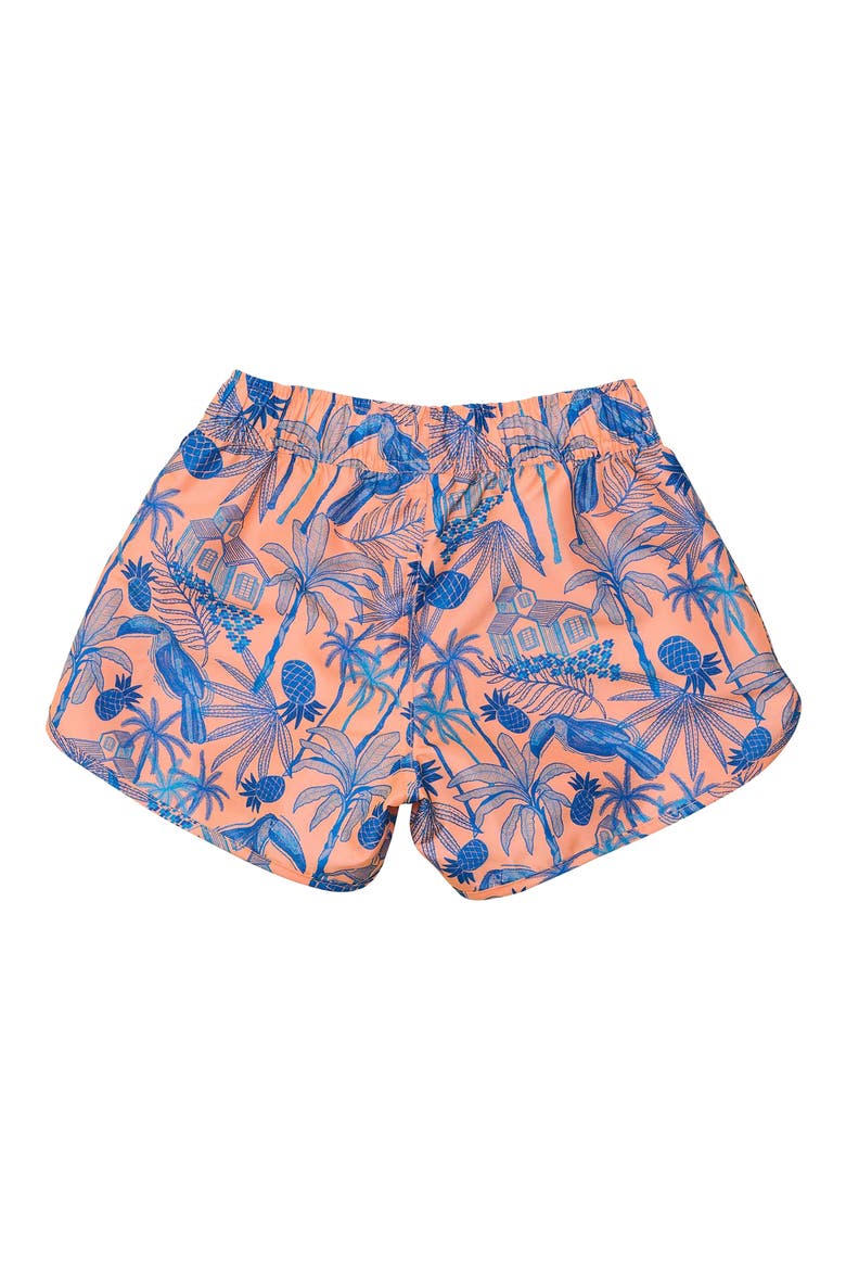 Kids' Tropicana Swim Shorts, Alternate, color, ORANGE / BLUE