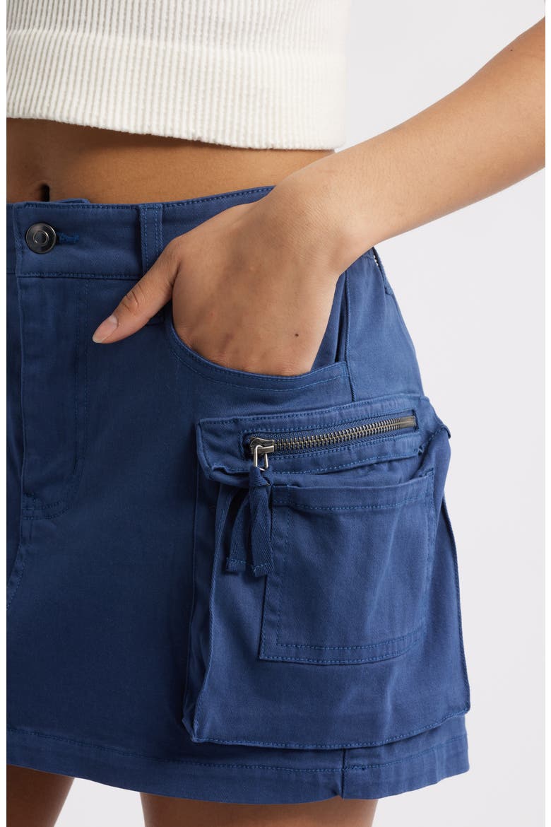 Cargo Miniskirt, Alternate, color, BLUE INDIGO