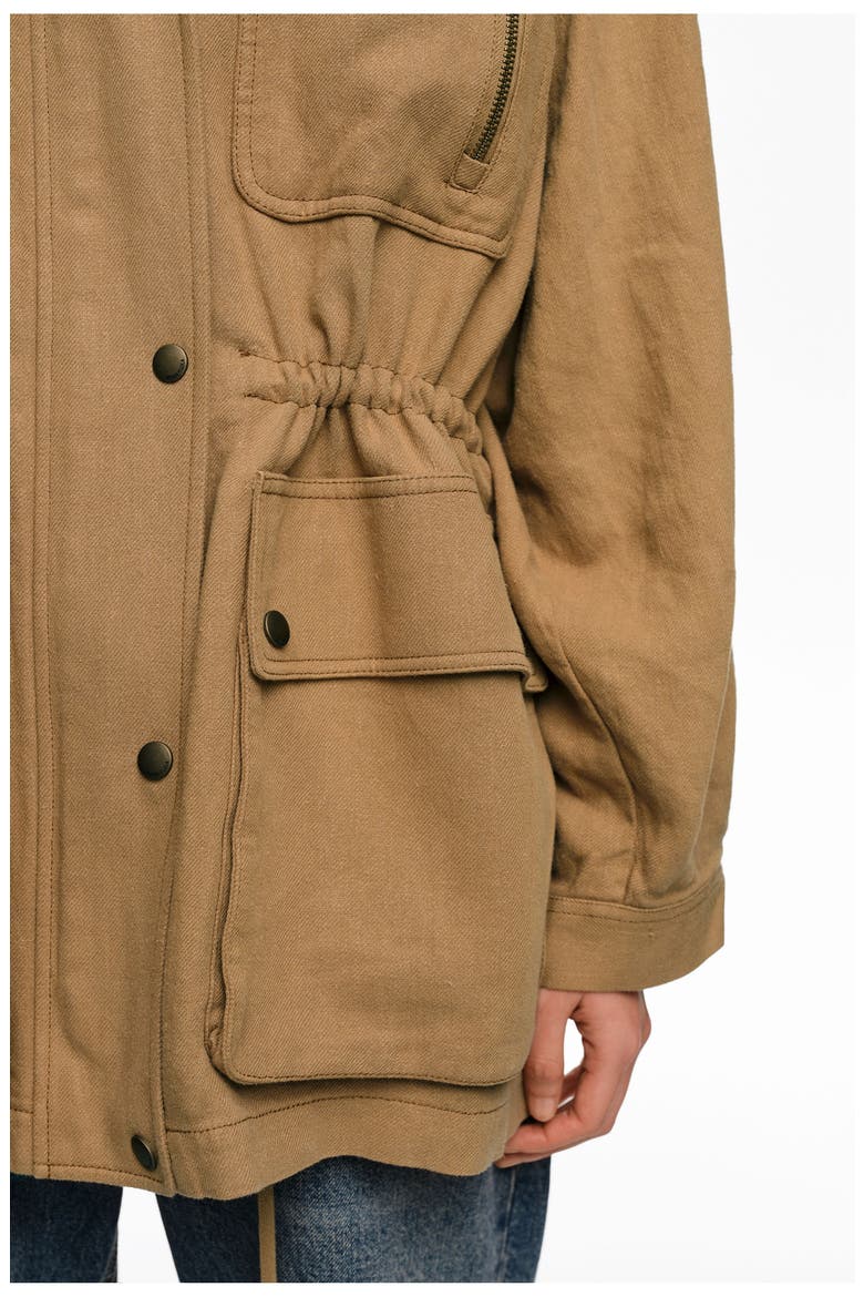 Jacket With Adjustable Waist, Alternate, color, CAMEL