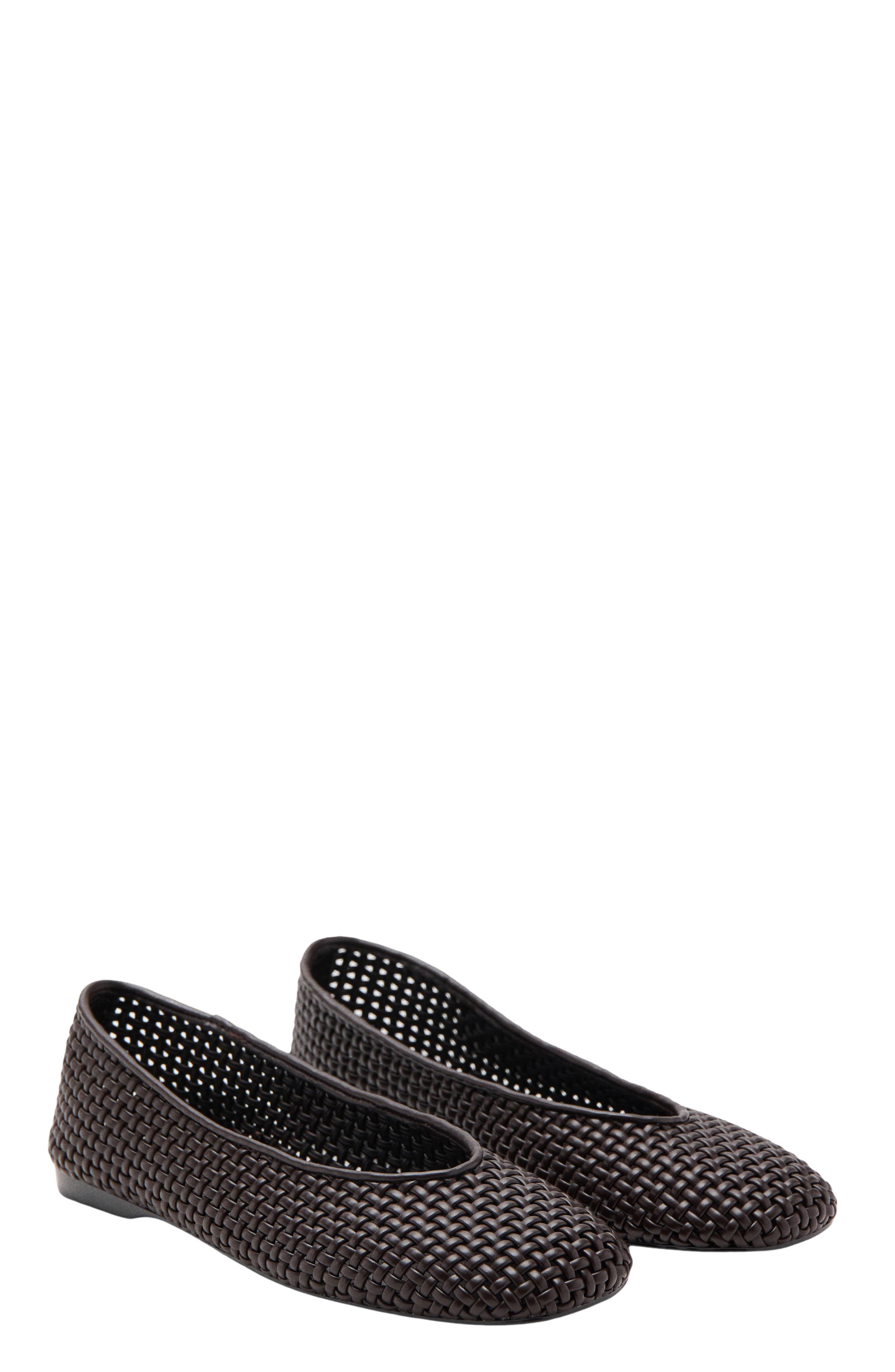 MANGO Braided Ballet Flat, Main, color, 