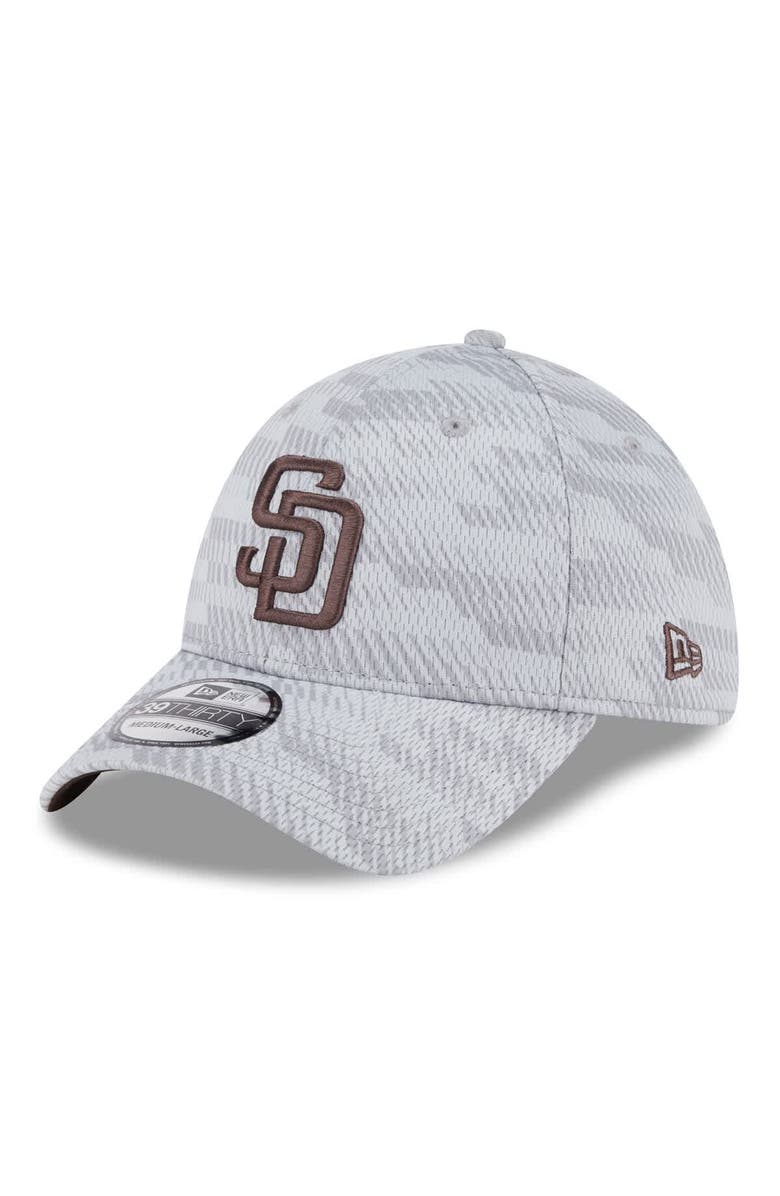 New Era Men's New Era Gray San Diego Padres 2025 MLB Clubhouse 39THIRTY Flex Hat, Alternate, color, Gray