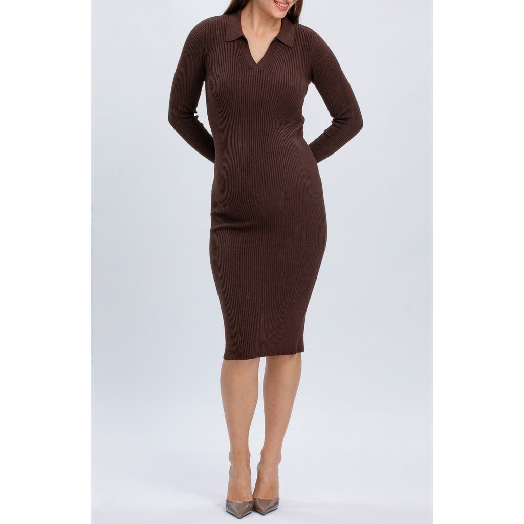 Pietro Brunelli Maternity Lavinia Rib Knit Maternity Dress In Multi