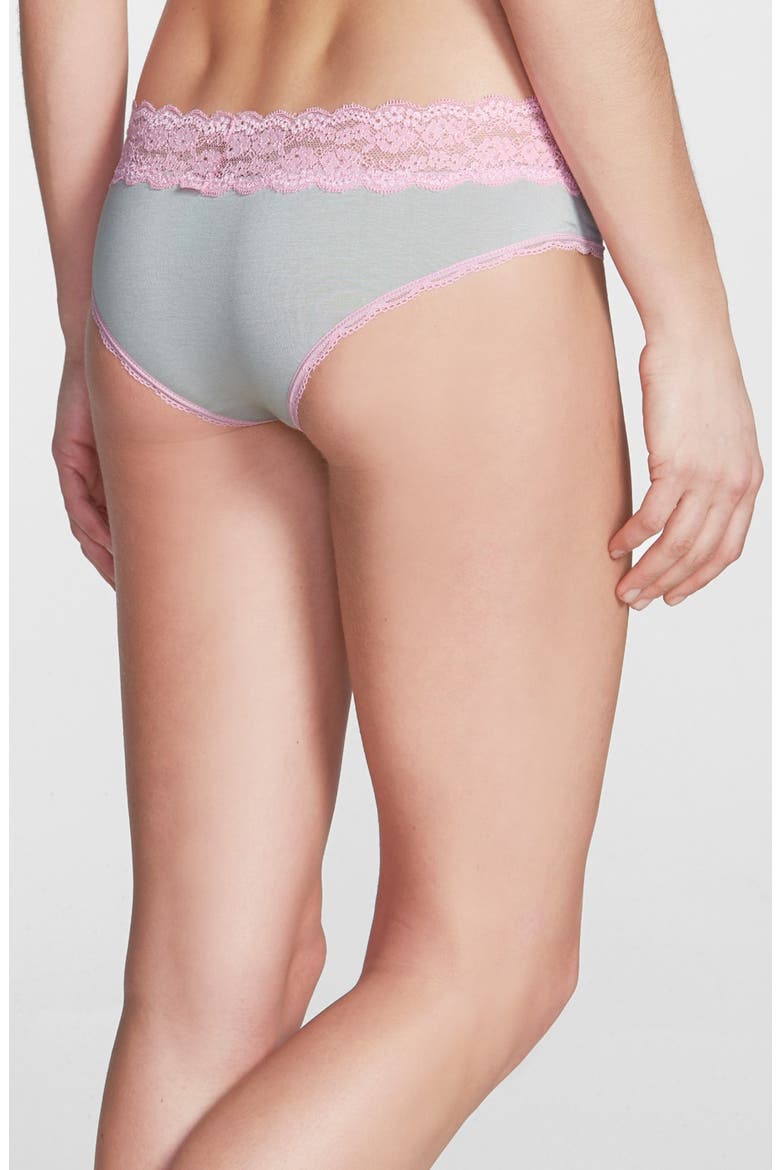 Intimates Ahna Hipster Panties, Alternate, color, Z/DNU SILVER SPOON/ PINK TEA