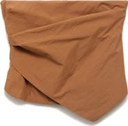 MANGO Asymmetric Strapless Top