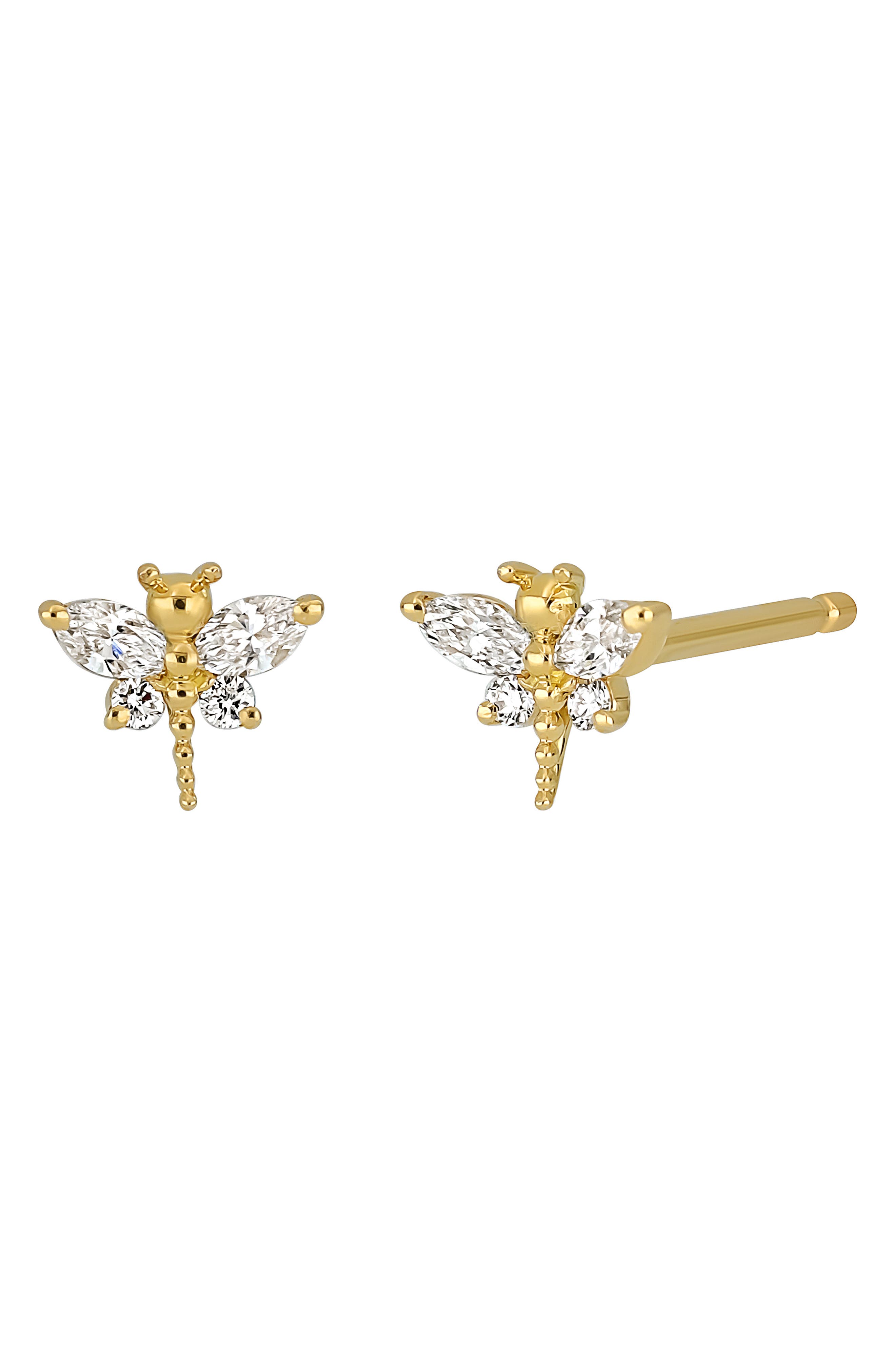 Bony Levy Liora Butterfly Diamond Stud Earrings