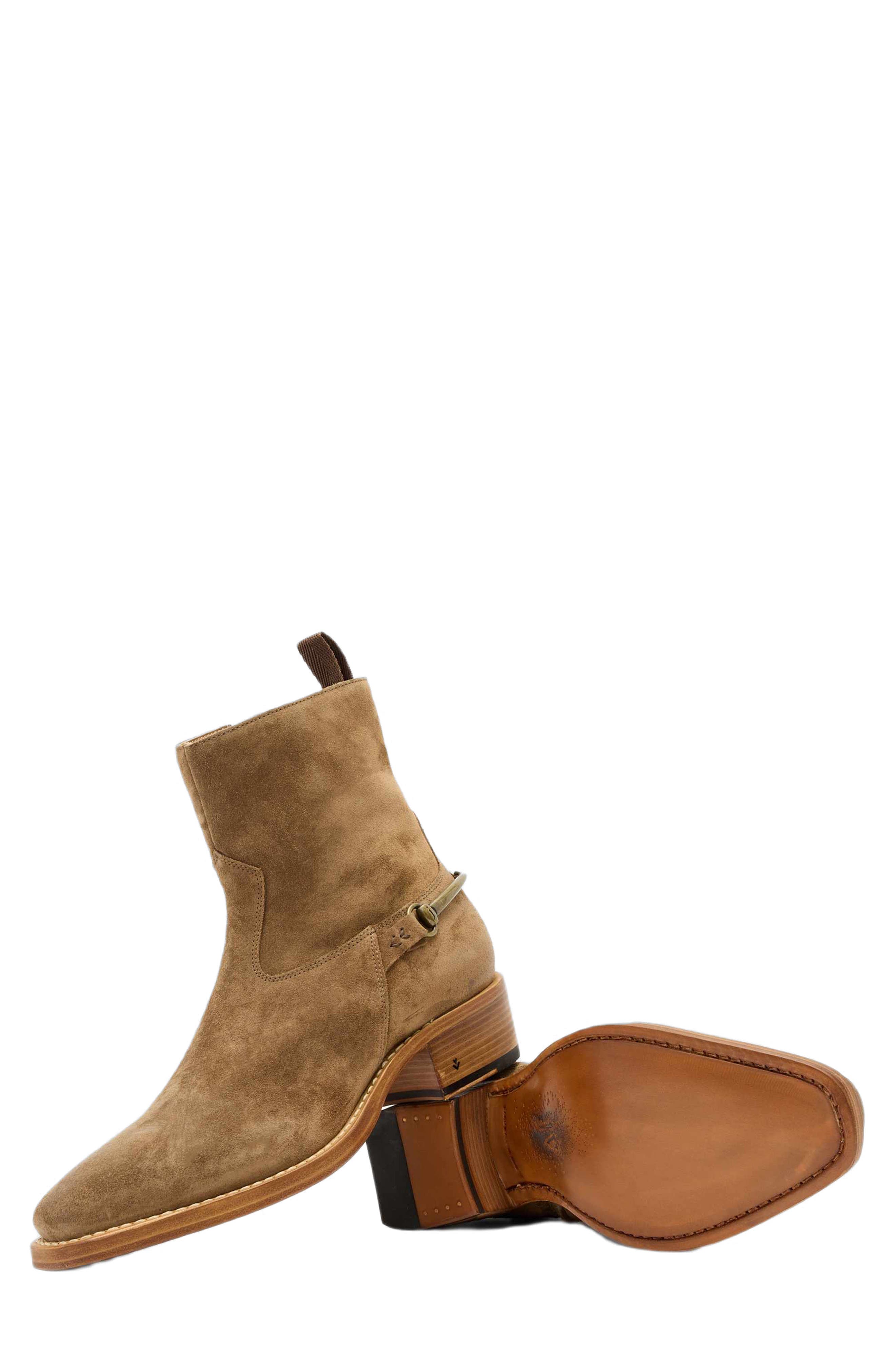 John Varvatos Walker Bit Boot, Alternate, color, Rye