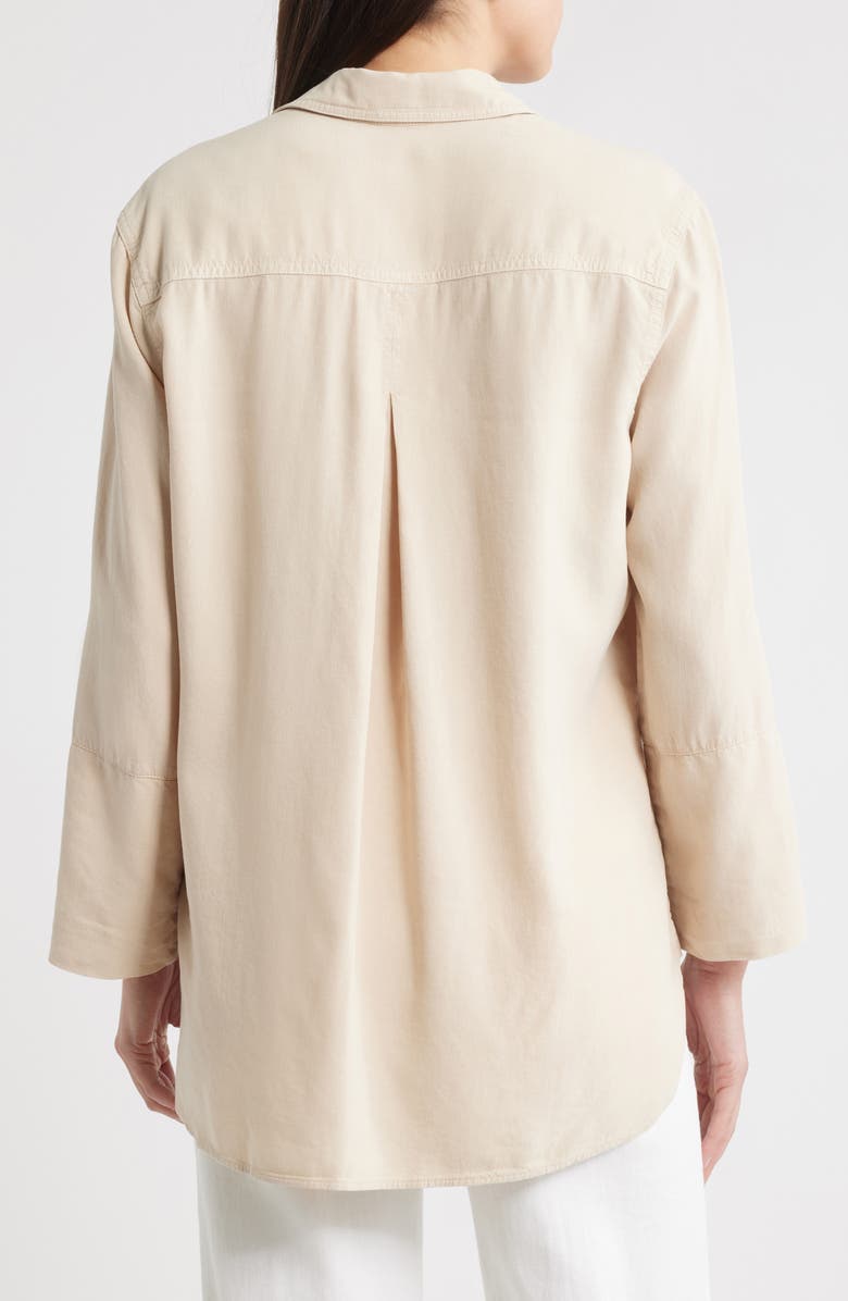 Bella Dahl Shirttail Button-Up Shirt, Alternate, color, Linen Sand