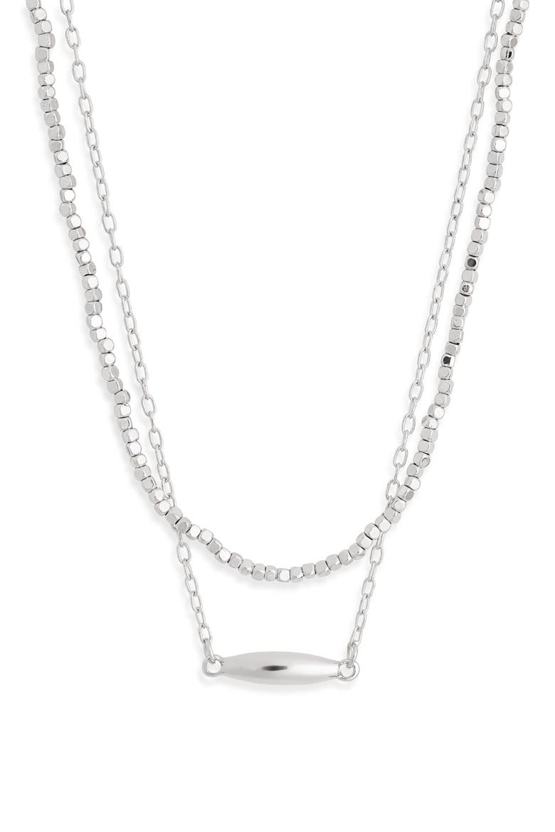 2-Pack Chain Necklace, Main, color, SILVER