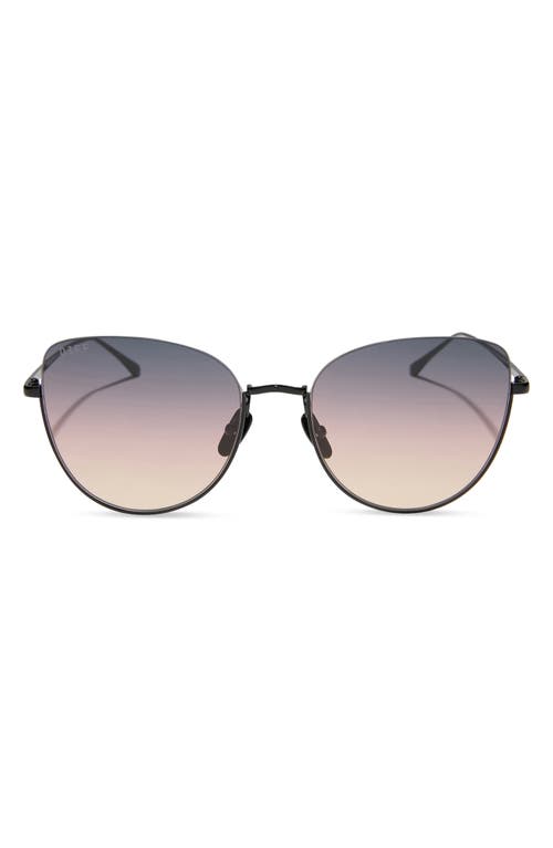 DIFF Kinsley 57mm Gradient Round Sunglasses in Twilight Gradient 