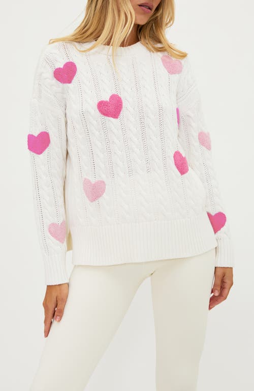 BEACH RIOT BEACH RIOT CALLIE CREWNECK COTTON SWEATER 