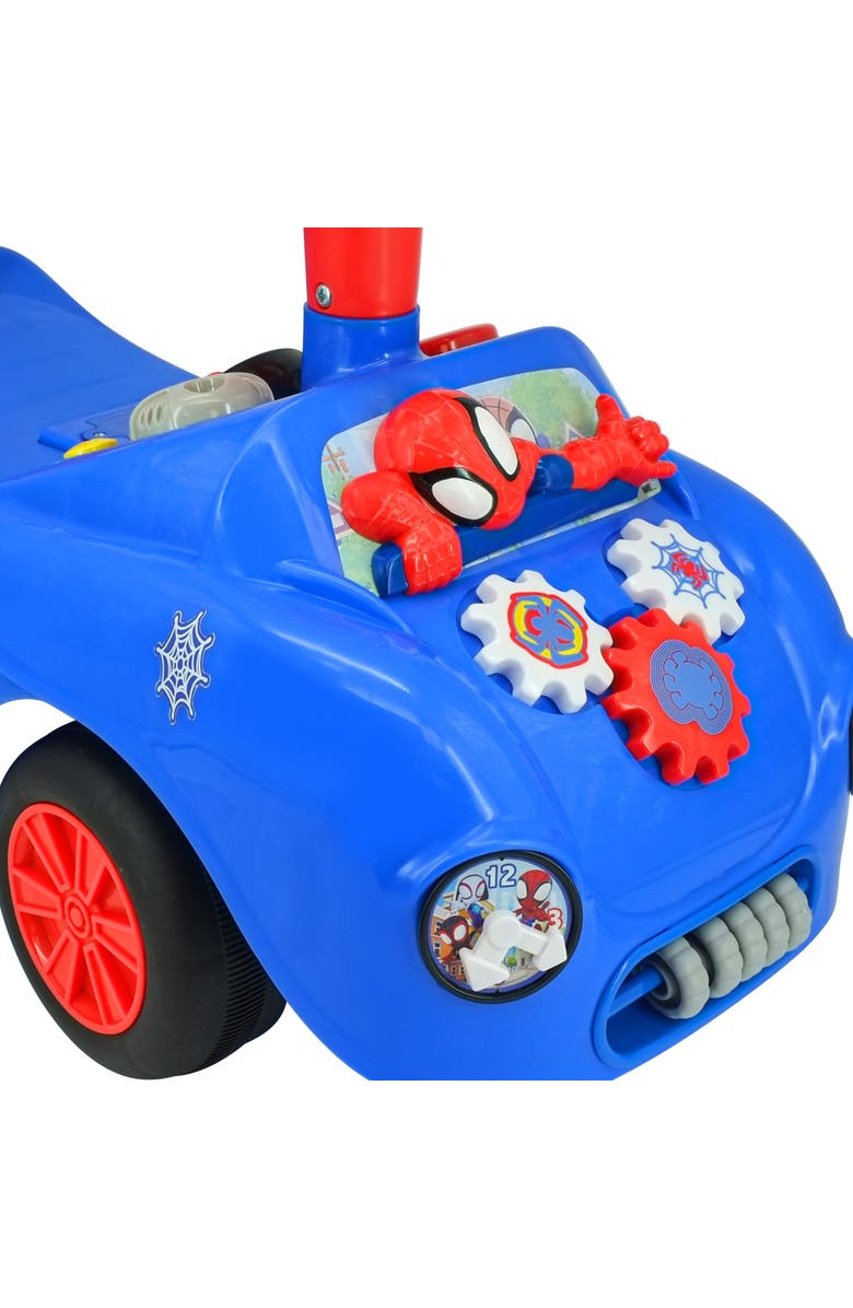 Kiddieland Spidey Web Racer Lights N
 Sounds Rideon, Alternate, color, Multicolored