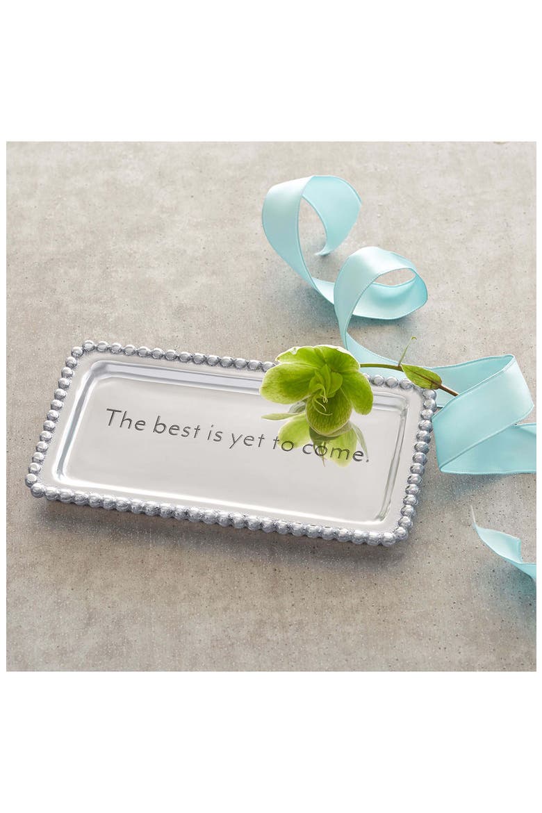 The Best is Yet to Come Tray, Alternate, color, SILVER