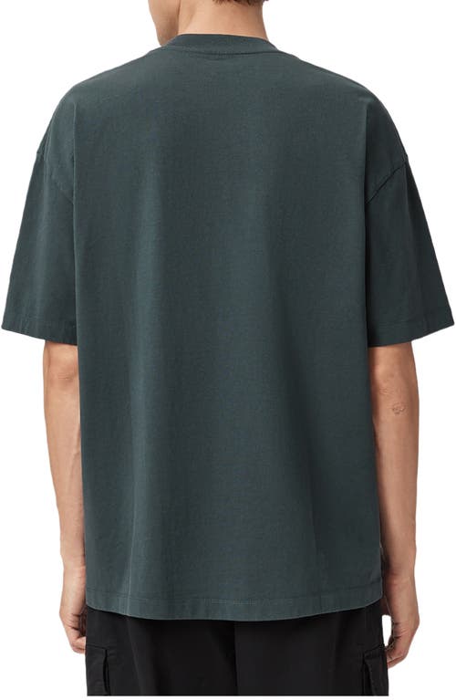 Allsaints Xander Crewneck T-shirt In Gray
