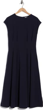 NORDSTROM RACK Pleated Waist Knit A-Line Dress