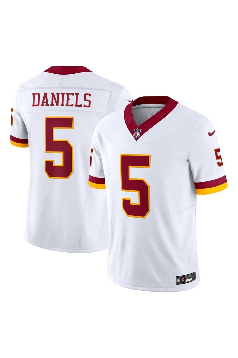 Men's Nike Jayden Daniels White Washington Commanders Vapor F.U.S.E. Limited Super Bowl Era Jersey, Main, color, White