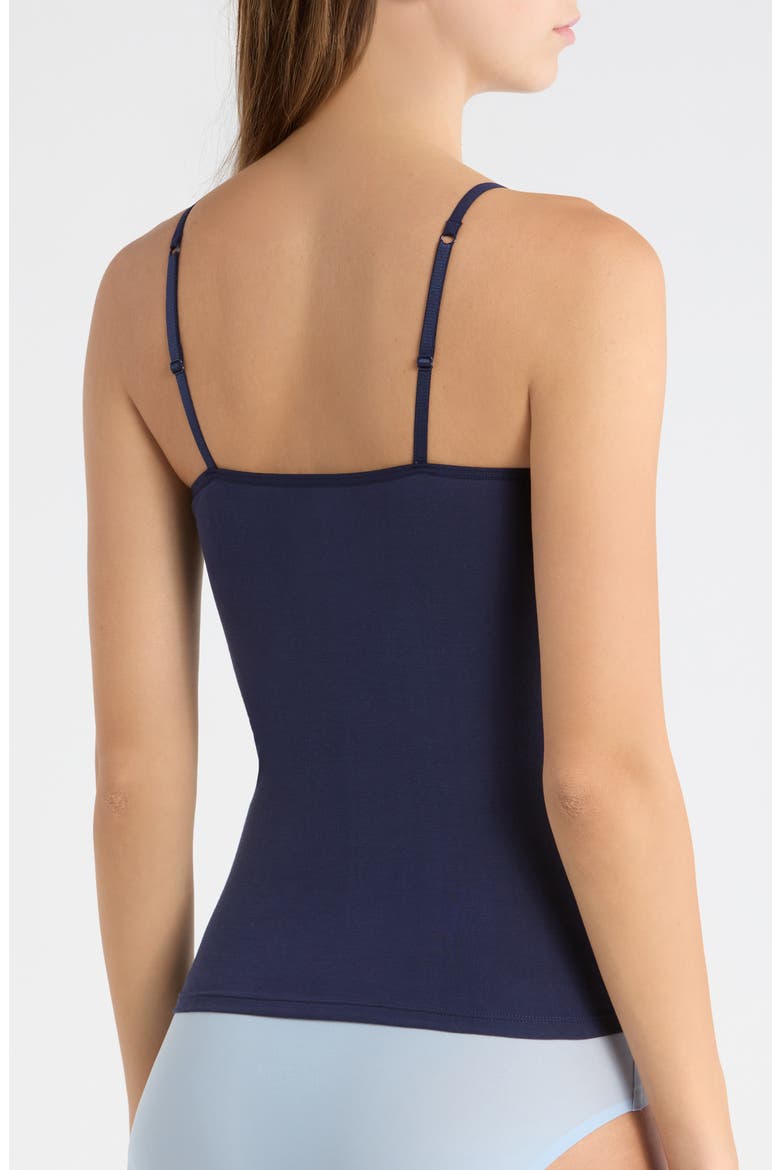 Seamless Cotton Blend Camisole, Alternate, color, NAVY PEACOAT